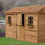 wooden shed assembly